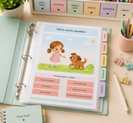 Reksio macha ogonkiem – karta obrazkowa do rozmowy kierowanej