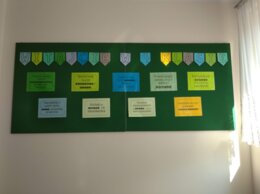 Baner na początek roku szkolnego i nagłówki na tablicę ogłoszeń