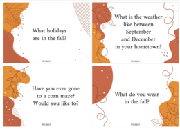 O CZYM GADAMY JESIENIĄ - Autumn Conversation Starters