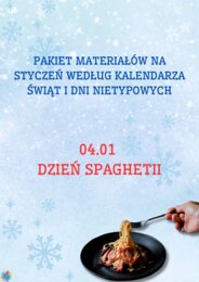 PAKIET MATERIAŁÓW NA STYCZEŃ WEDŁUG KALENDARZA ŚWIĄT I DNI NIETYPOWYCH