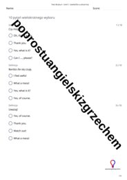 Brainy 4 – Unit 5 – testy