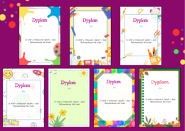 DZIEŃ KROPKI – dyplomy – 13 wersji