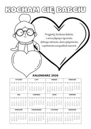 DZIEŃ BABCI I DZIADKA - zestaw materiałów, grafika XXL