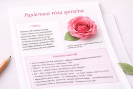 Papierowa róża spiralna [Instrukcja]