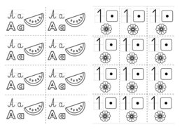 WKLEJKI - klasa 1 i zerówka - LITERY I CYFRY