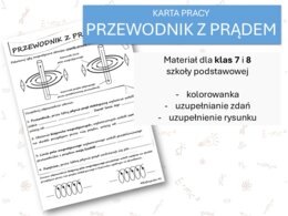 Fizyka 7 i 8. Karta pracy. PRZEWODNIK Z PRĄDEM. Magnetyzm.