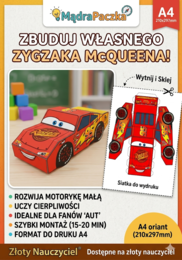 Zygzak McQueen – Model 3D do druku i składania