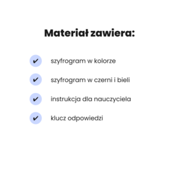 Zapisywanie wyrażeń algebraicznych. Karta pracy. Szyfrogram. Szkoła podstawowa. Klasa 7. Klasa 8
