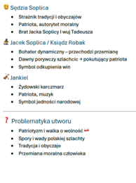 Notatka "Pan Tadeusz" Adama Mickiewicza