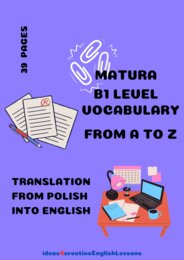MATURA B1 LEVEL VOCABULARY FROM A TO Z