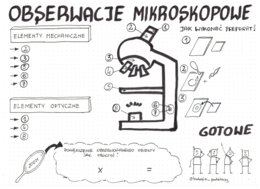Obserwacje mikroskopowe - klasa 5 - sketchnotka KP