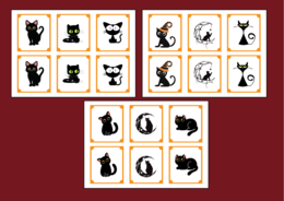🖤🐱DZIEŃ KOTA – memory – 36 szt. – biblioteka – świetlica – przedszkole - Dzień Czarnego Kota