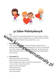 50 zabaw walentynkowych