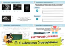 Przypowieści biblijne. O miłosiernym Samarytaninie. Stacje zadaniowe