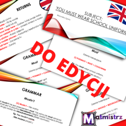 Subject: You must wear school uniform - prezentacja do edycji