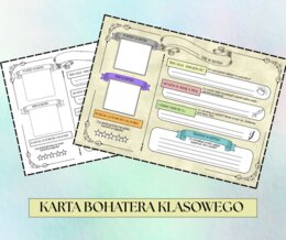 Karta "Bohater klasowy" (typu "Wszystko o mnie")