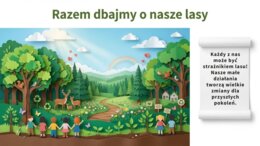 Las, Dzień Lasu, ekosystem leśny - prezentacja, plansze, gazetka