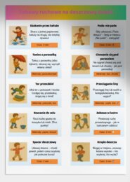 W deszczowy dzień wesoło się bawimy