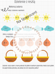 Karta pracy dzielenie z resztą