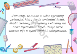 Zakończenie roku szkolnego- zakładki, wkładki do książek, dyplomy, sentencje