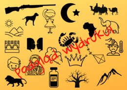 Plansza skojarzeniowa - "W pustyni i w puszczy"