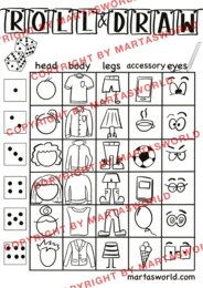 🎲✏️ Roll & Draw – Kreatywna Gra Rysunkowa po angielsku! 🎨🧠