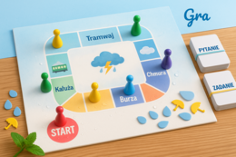 Gra planszowa „W deszczowym mieście”