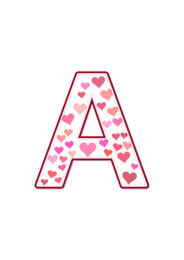 Girlanda WALENTYNKI – napis do druku (PDF, 10 liter)