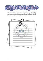 50 kart do ćwiczeń słowotwórczych