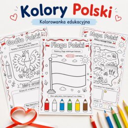 Kolorowanka. Kolory Polski