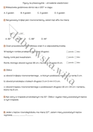 Figury geometryczne - powtórzenie