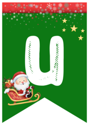 Girlanda „WITAJ ŚWIĘTY MIKOŁAJU!” – PDF do druku