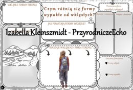 Karta pracy „Czym różnią się formy wklęsłe od wypukłych?” wykonana w power point do edycji. Przyroda 4, „Krajobrazy wokół nas” na podstawie wydawnictwa WSiP