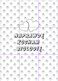 PLAKAT BIOLOGIA XXL - Do druku, kolorowanka