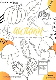 Jesień. Autumn. Kolorowanka