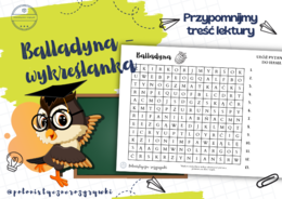 Balladyna. Wykreślanka
