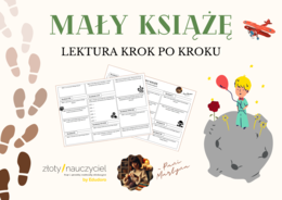 MAŁY KSIĄŻĘ: Krok po kroku - karta pracy do lektury