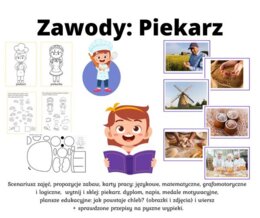 Poznajemy zawody: Wizyta u piekarza, Jak powstaje mąka? - historia obrazkowa, Jak powstaje chleb? - historia obrazkowa