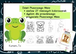 Zestaw misiowych kolorowanek