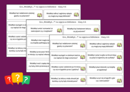 GRA „WOLAŁBYŚ….?” – język polski - biblioteka – świetlica – kl. 4-6 – 80 pytań