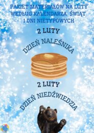 PAKIET MATERIAŁÓW NA LUTY WEDŁUG KALENDARZA ŚWIĄT I DNI NIETYPOWYCH.