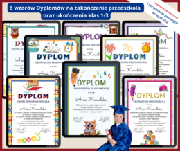 Wyjątkowe dyplomy na zakończenie przedszkola i klas 1–3!