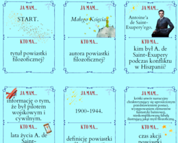 Mały Książę - grywalizacja, E8, test z lektury,gra Ja mam... Kto ma...