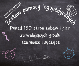 Zestaw pomocy logopedycznych
