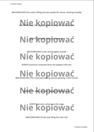 Scenariusz lekcji z ćwiczeniami do druku Past Simple v. Continuous B1