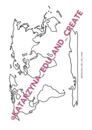 Mapy konturowe - kontynenty