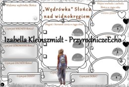Karta pracy „Wędrówka Słońca nad widnokręgiem” wykonana w power point do edycji. Przyroda 4, „Cztery strony świata” na podstawie wydawnictwa MAC