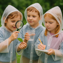 E-book „Deszczowe Inspiracje – Zabawy i Nauka pod Chmurką”