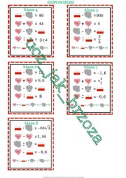 Zagadki obrazkowe, łamigłówki, 11 listopada, święto niepodległości, działania na liczbach