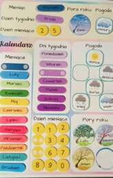 Kalendarz edukacyjny polsko - angielski